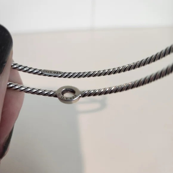David Yurman Silver Cable Bracelet - Picture 7 of 7